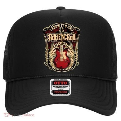 Classic Guitar I Know ItS Only Rock And Roll Crest Cute Gift Hat