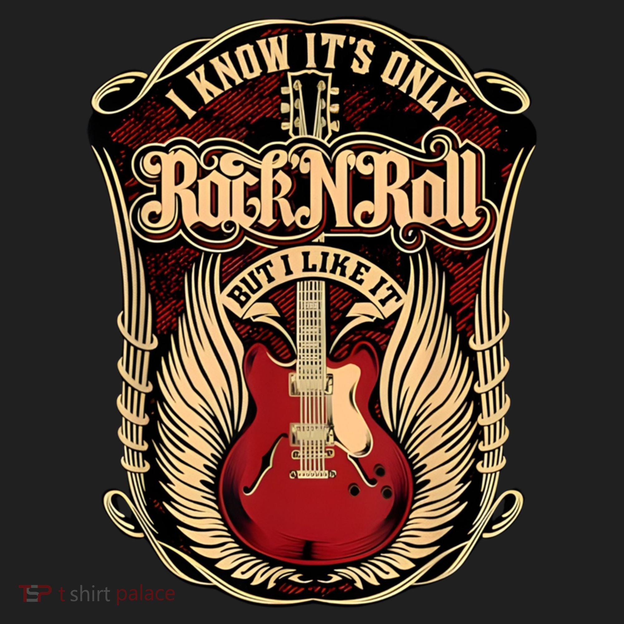 Classic Guitar I Know ItS Only Rock And Roll Crest Cute Gift Hat