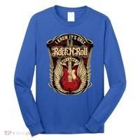 Classic Guitar I Know ItS Only Rock And Roll Crest Cute Gift Long Sleeve Shirt thumb 0