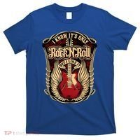 Classic Guitar I Know ItS Only Rock And Roll Crest Cute Gift T-Shirt thumb 0