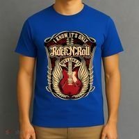 Classic Guitar I Know ItS Only Rock And Roll Crest Cute Gift T-Shirt thumb 3