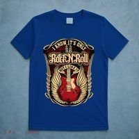 Classic Guitar I Know ItS Only Rock And Roll Crest Cute Gift T-Shirt thumb 5
