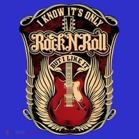 Classic Guitar I Know ItS Only Rock And Roll Crest Cute Gift Coaster thumb 2