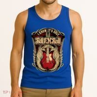 Classic Guitar I Know ItS Only Rock And Roll Crest Cute Gift Tank Top thumb 3