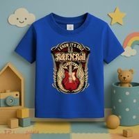 Classic Guitar I Know ItS Only Rock And Roll Crest Cute Gift Toddler T-Shirt thumb 3