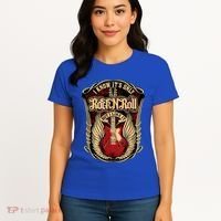 Classic Guitar I Know ItS Only Rock And Roll Crest Cute Gift Women's T-Shirt thumb 4