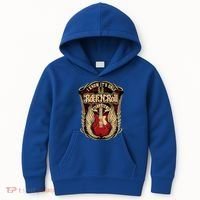 Classic Guitar I Know ItS Only Rock And Roll Crest Cute Gift Kids Hoodie thumb 0