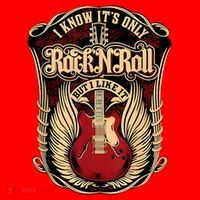 Classic Guitar I Know ItS Only Rock And Roll Crest Cute Gift Santa Hat thumb 1
