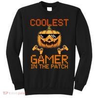 Coolest Gamer In The Patch Pumpkin Halloween Sweatshirt thumb 0