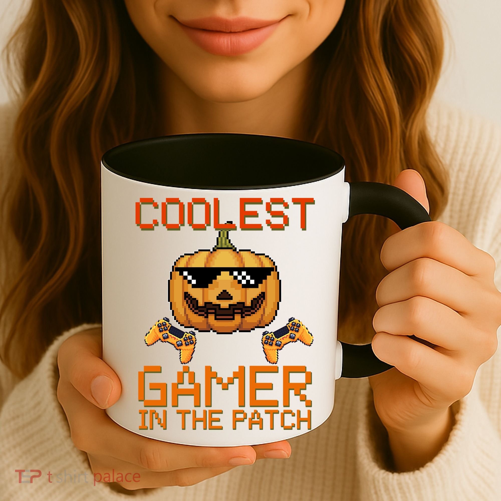 Coolest Gamer In The Patch Pumpkin Halloween Coffee Mug
