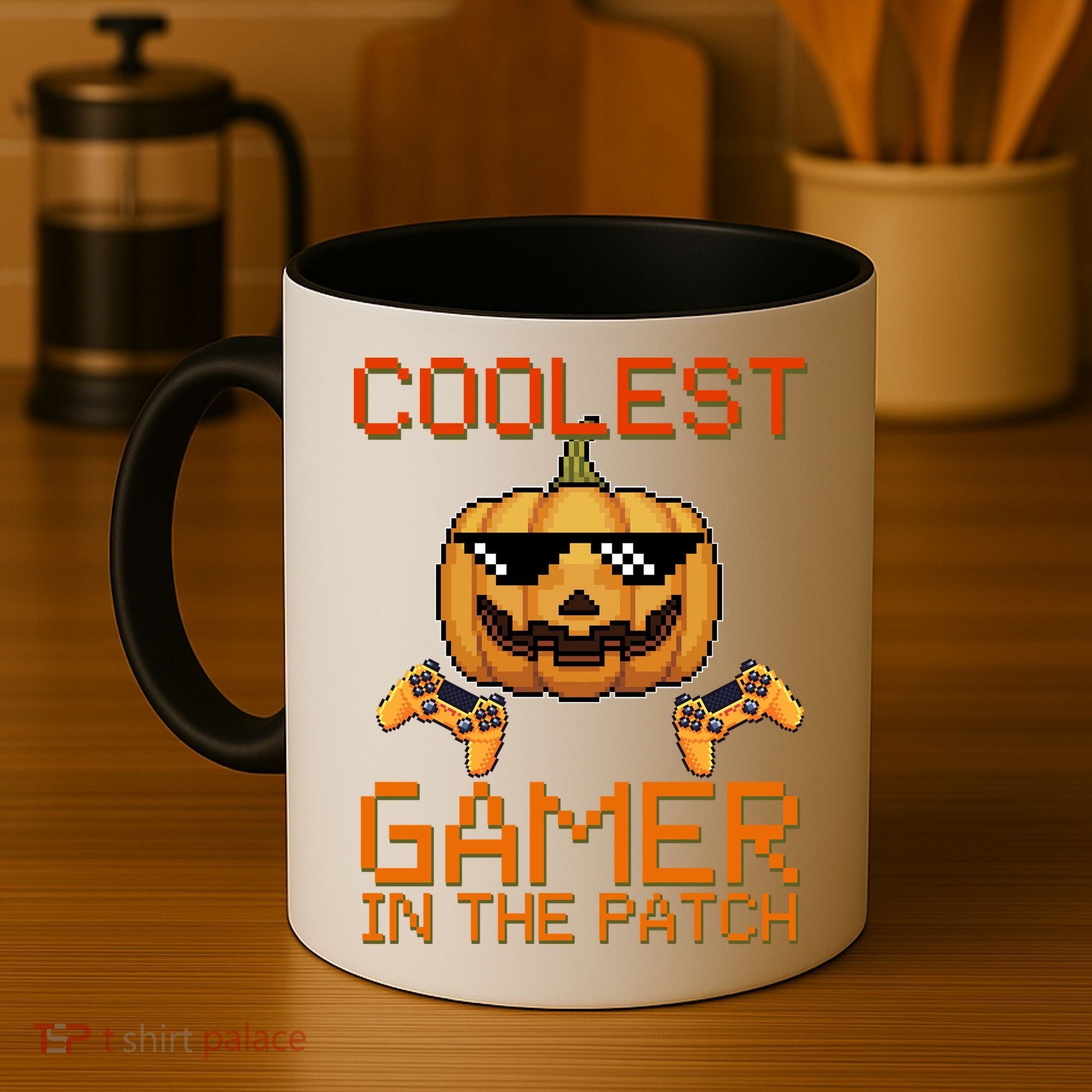 Coolest Gamer In The Patch Pumpkin Halloween Coffee Mug