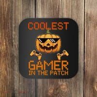 Coolest Gamer In The Patch Pumpkin Halloween Coaster thumb 0