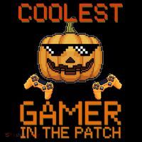Coolest Gamer In The Patch Pumpkin Halloween Women's Hoodie thumb 2