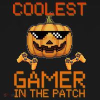 Coolest Gamer In The Patch Pumpkin Halloween Ornament thumb 1
