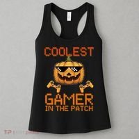 Coolest Gamer In The Patch Pumpkin Halloween Women's Tank Top thumb 3