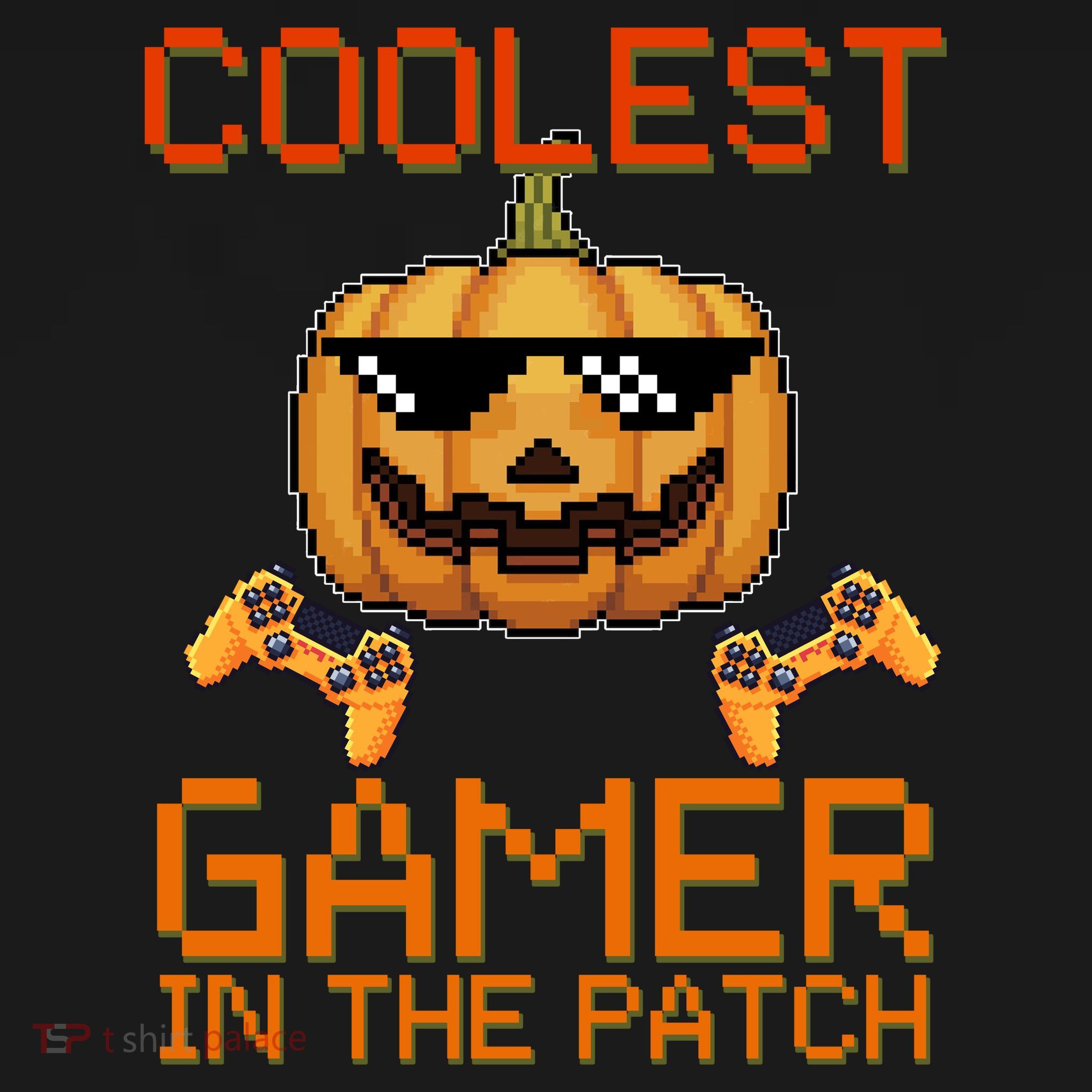 Coolest Gamer In The Patch Pumpkin Halloween Toddler Hoodie