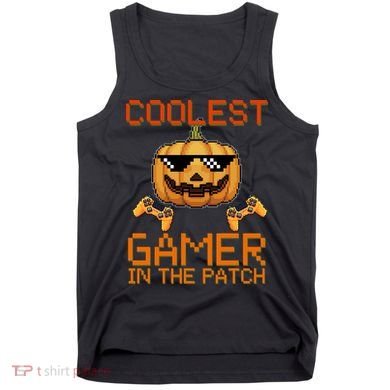 Coolest Gamer In The Patch Pumpkin Halloween Tank Top