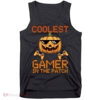 Coolest Gamer In The Patch Pumpkin Halloween Tank Top thumb 0