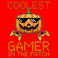 Coolest Gamer In The Patch Pumpkin Halloween Santa Hat thumb 1