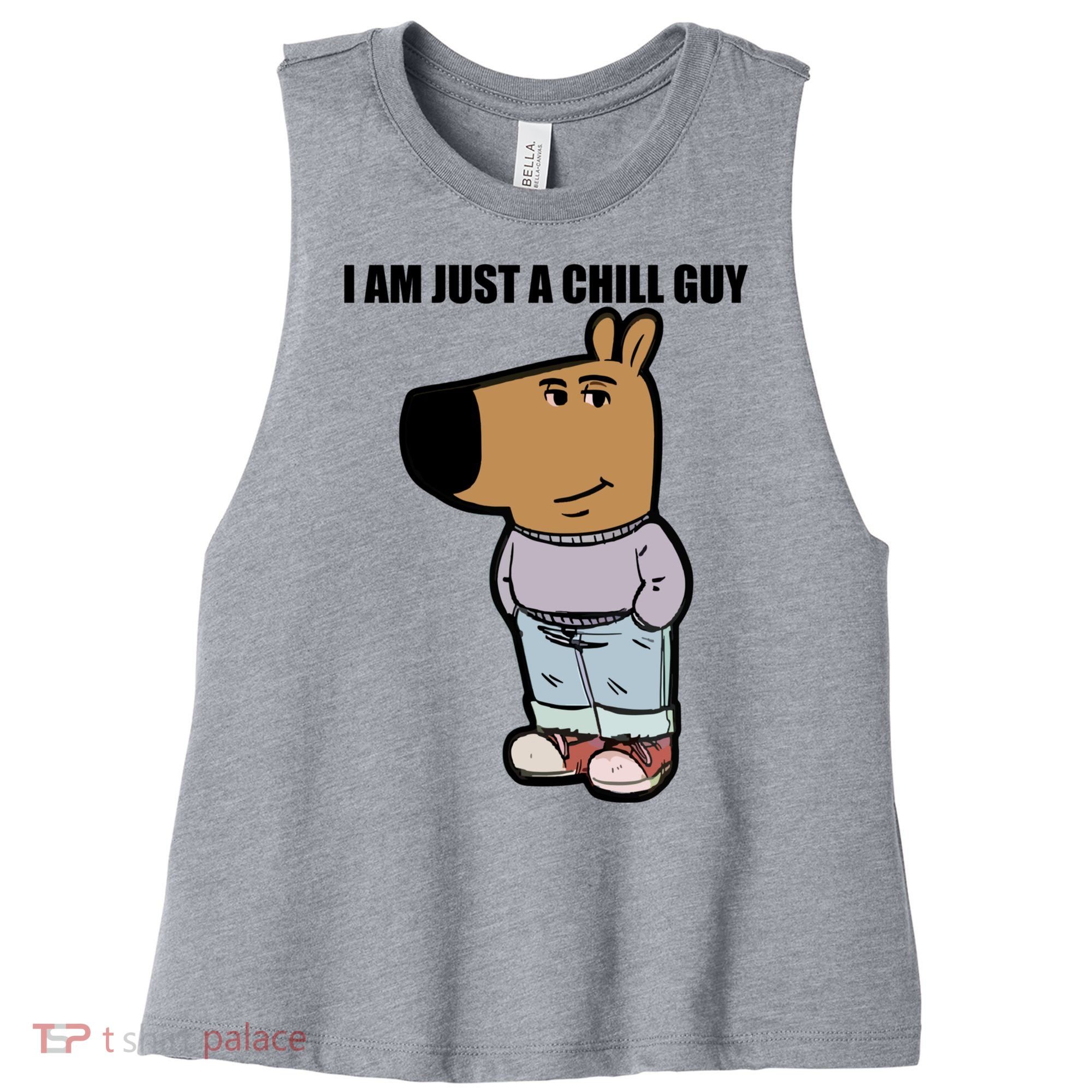 Chill Guy Women's Racerback Cropped Tank