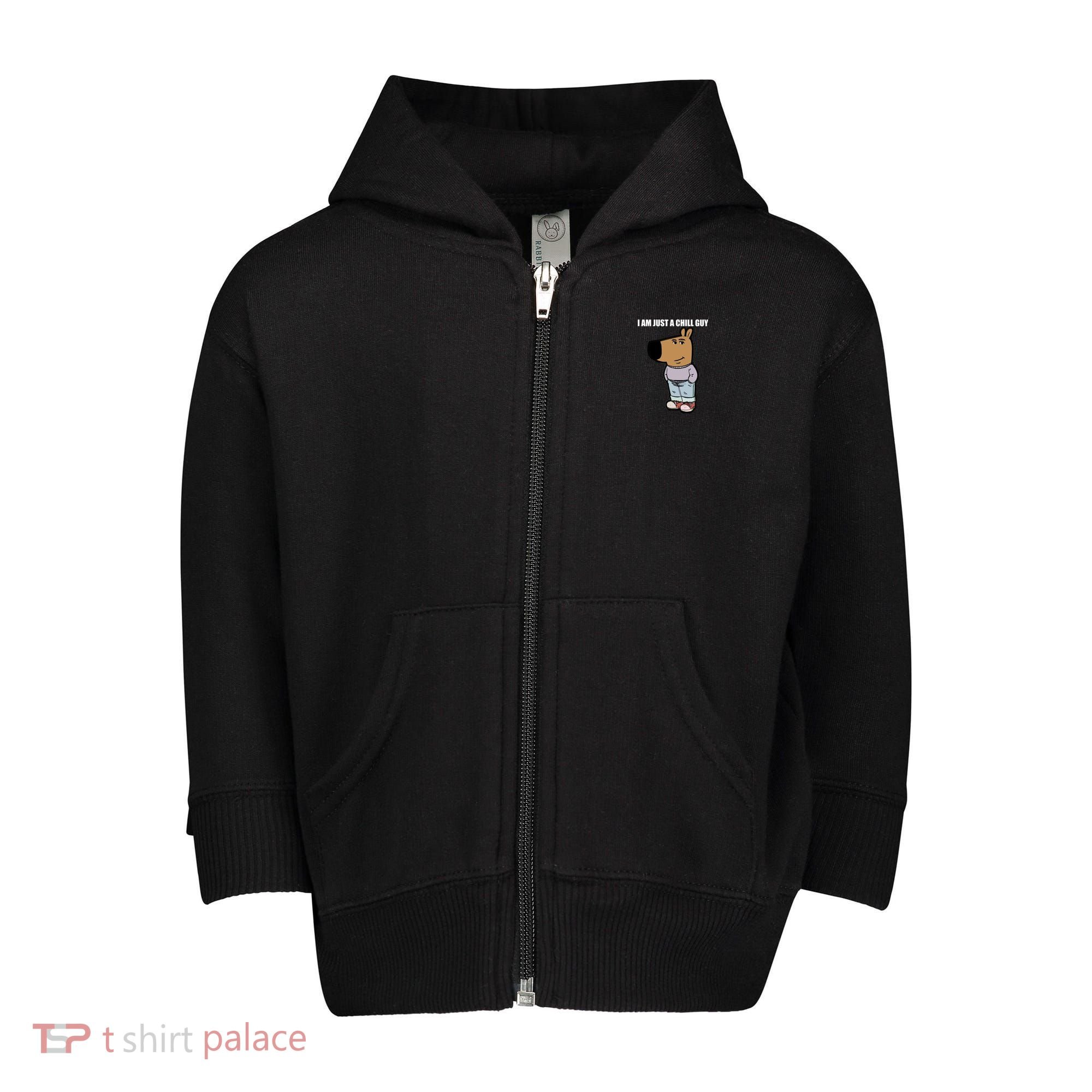 Chill Guy Toddler Zip Fleece Hoodie