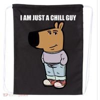 Chill Guy Drawstring Bag thumb 0