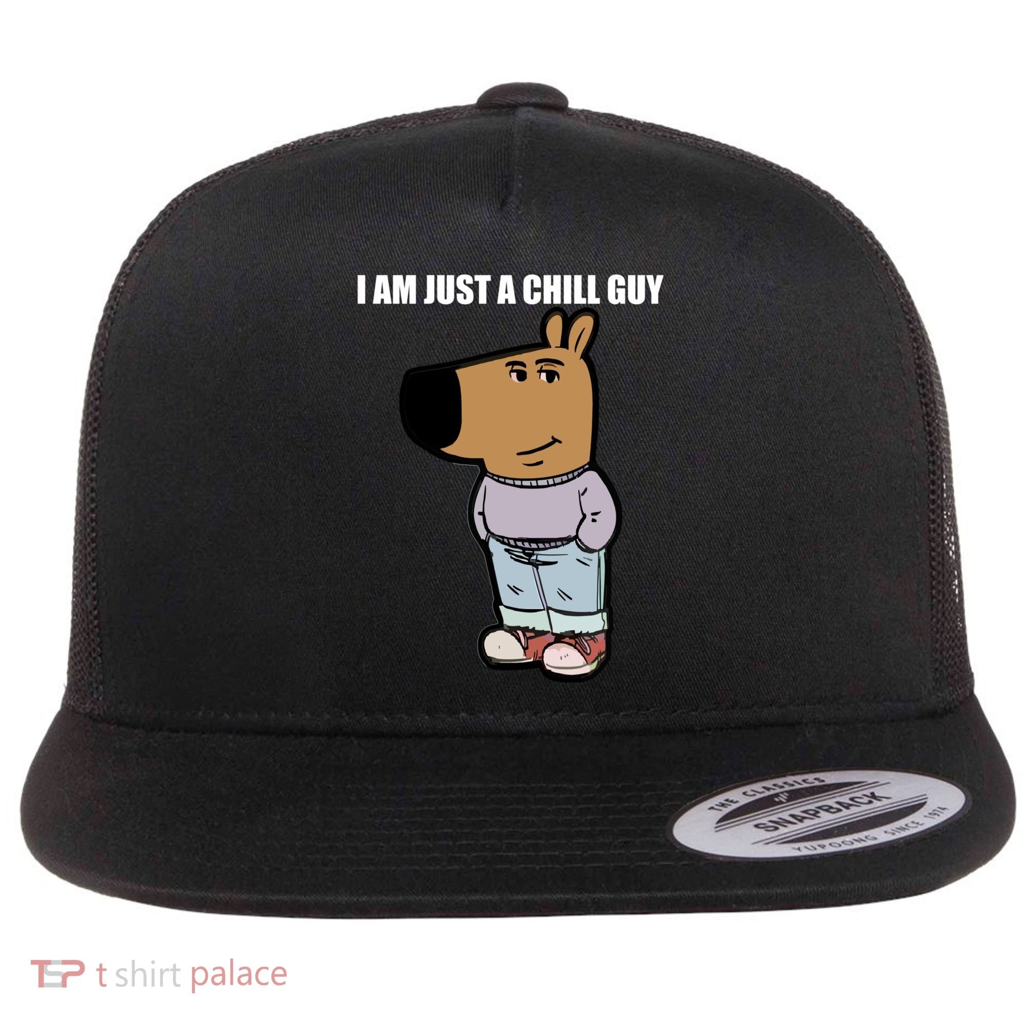 Chill Guy Flat Bill Trucker Hat