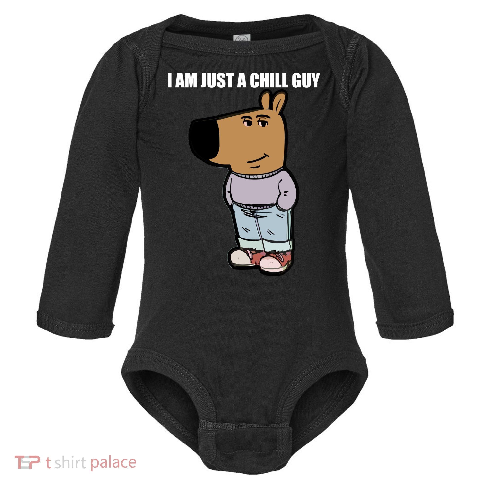 Chill Guy Baby Long Sleeve Bodysuit