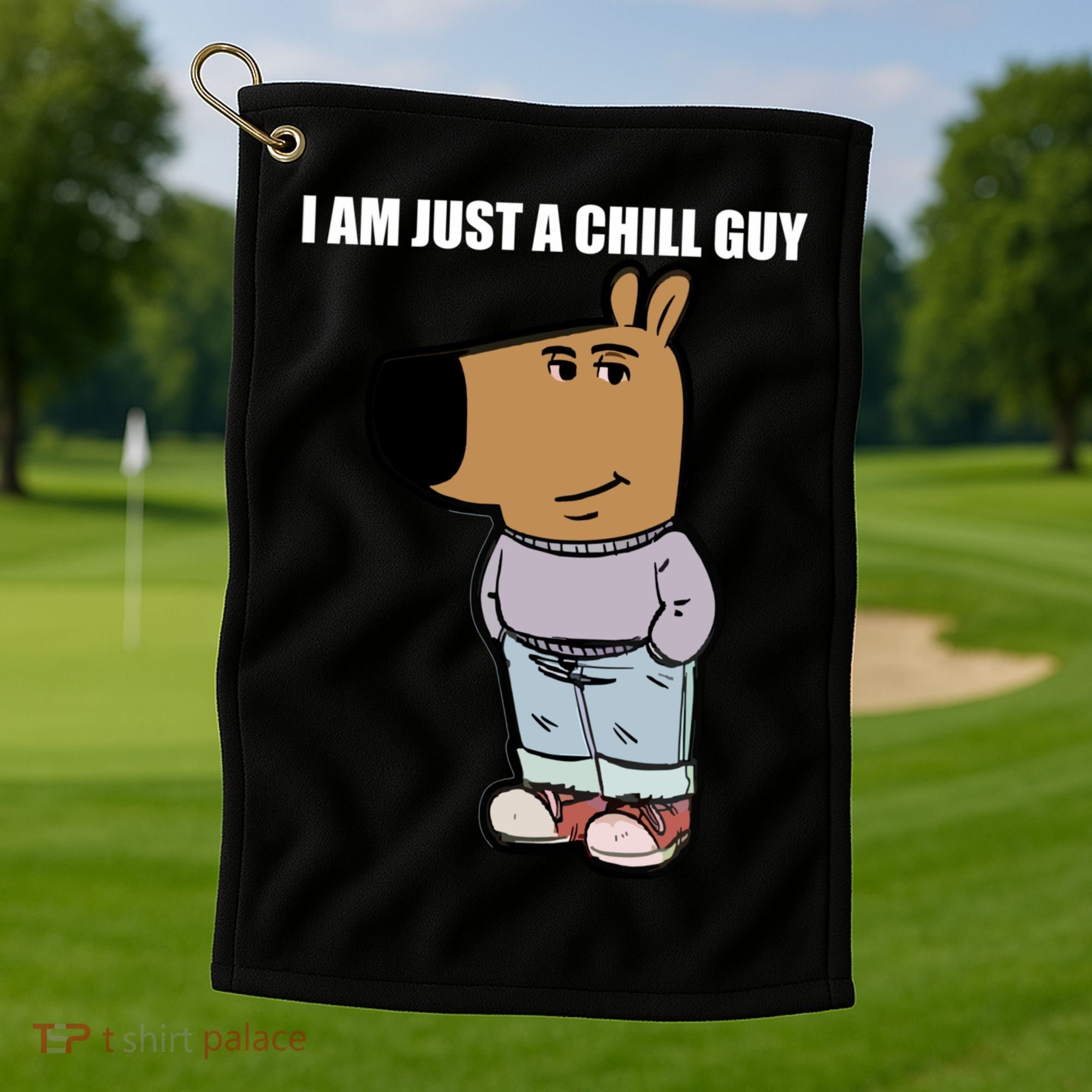 Chill Guy Golf Towel