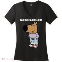 Chill Guy Women's V-Neck T-Shirt thumb 0