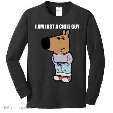 Chill Guy Kids Long Sleeve Shirt