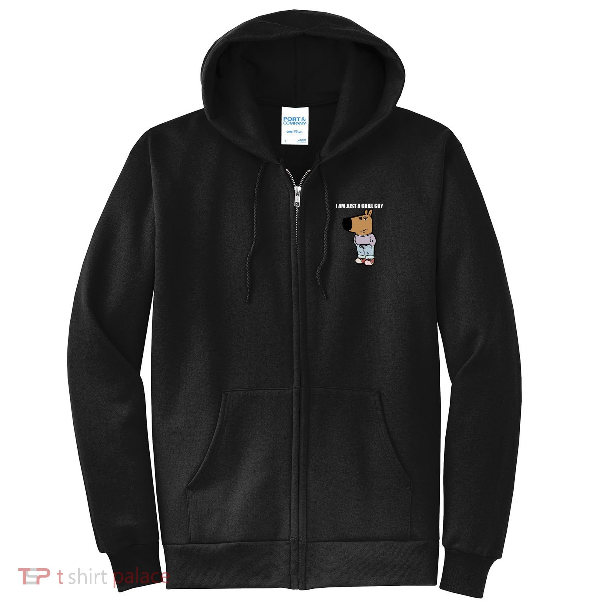 Chill Guy Full Zip Hoodie