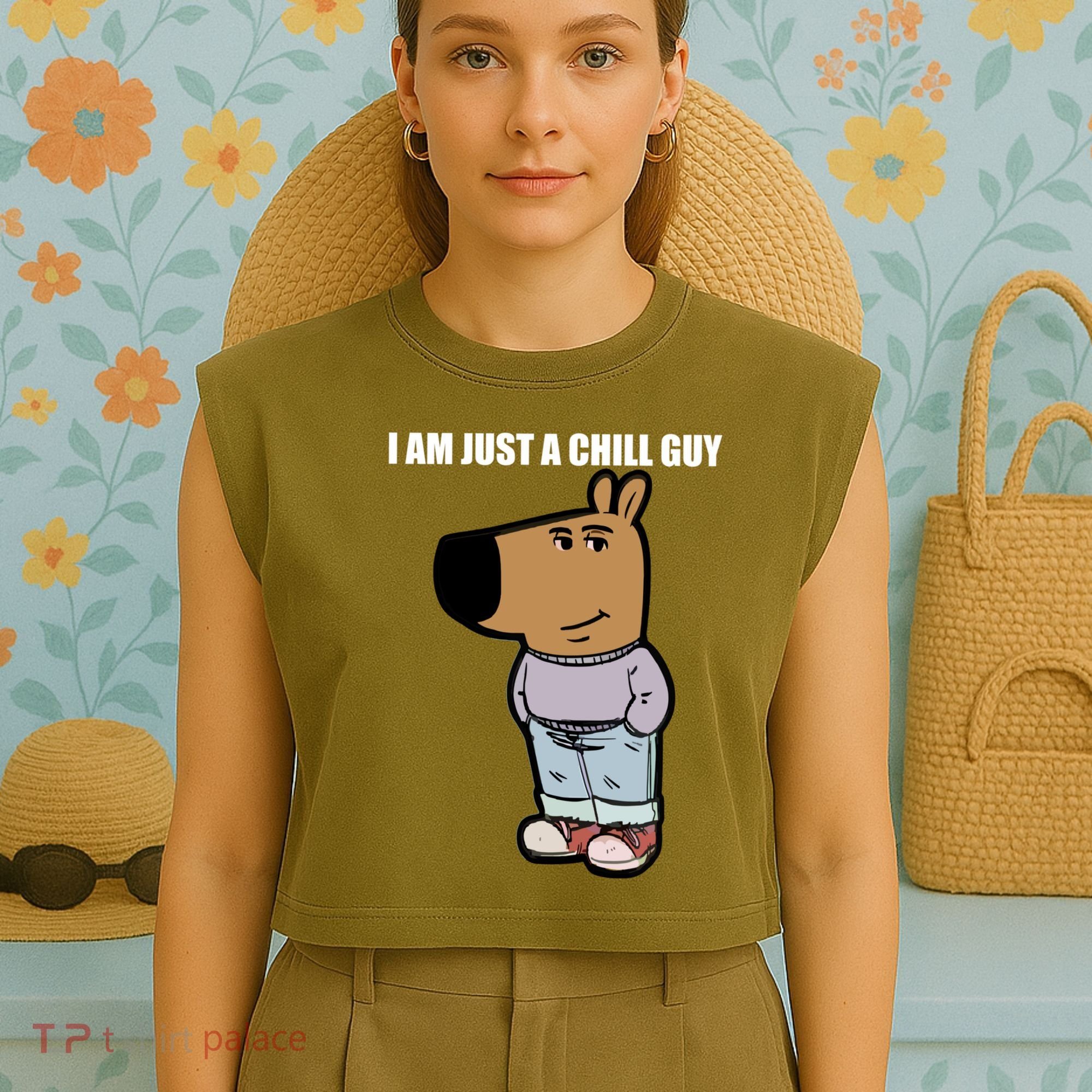 Chill Guy Garment-Dyed Women's Muscle Tee