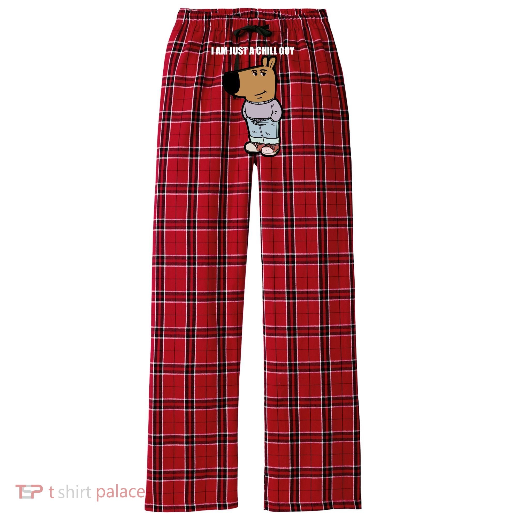 Chill Guy Women's Flannel Plaid Pajama Pants