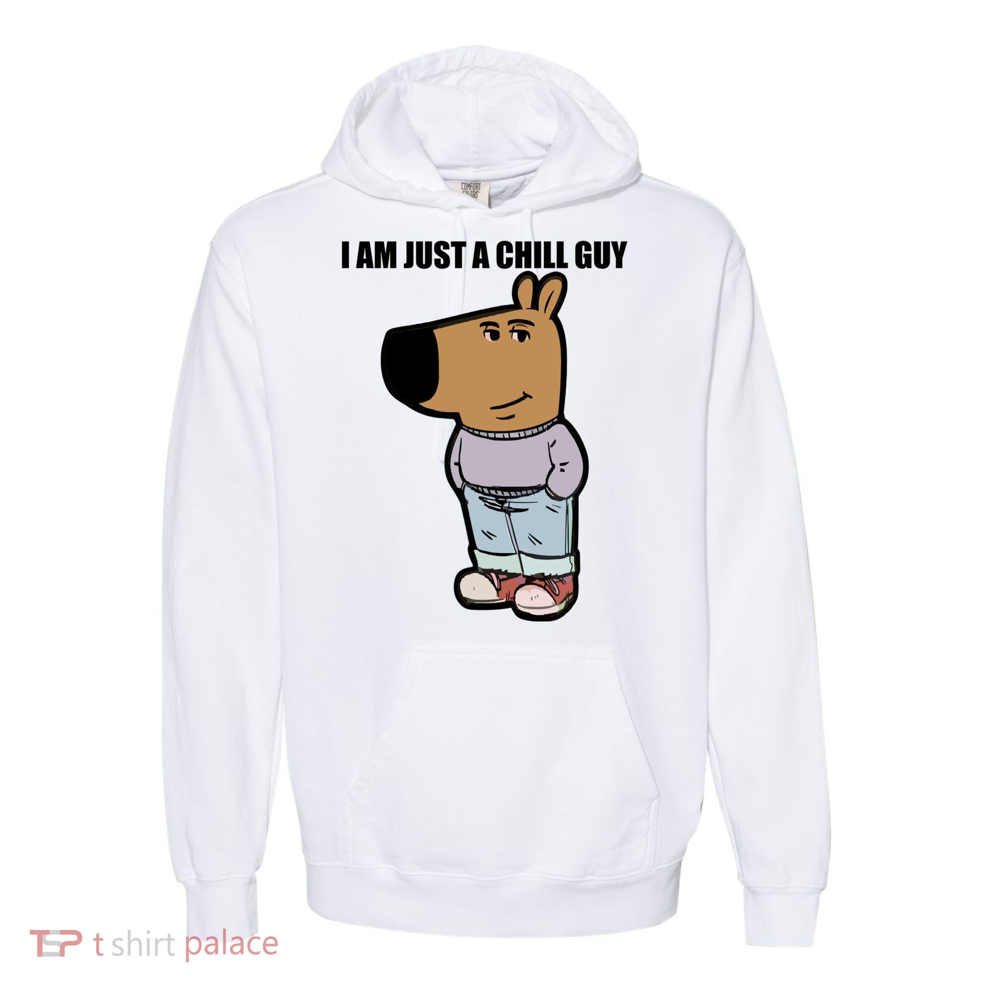 Chill Guy Comfort Colors Garment-Dyed Hooded Sweatshirt