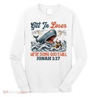 Christian Get In Loser We're Doing God's Will Bible Humor Long Sleeve Shirt thumb 0