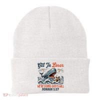 Christian Get In Loser We're Doing God's Will Bible Humor Beanie thumb 0