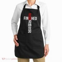 Christian Gift Idea It Is Finished Gospel Bible Verse Apron thumb 2