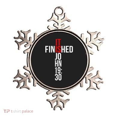 Christian Gift Idea It Is Finished Gospel Bible Verse Ornament