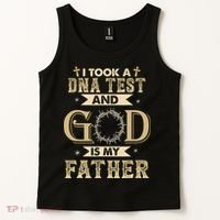Christian Gift I Took A DNA Test and God Is My Father Tank Top thumb 2