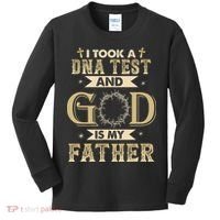 Christian Gift I Took A DNA Test and God Is My Father Kids Long Sleeve Shirt thumb 0