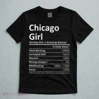 CHICAGO GIRL IL ILLINOIS Funny City Home Roots USA Gift T-Shirt thumb 5