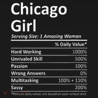 CHICAGO GIRL IL ILLINOIS Funny City Home Roots USA Gift T-Shirt thumb 7