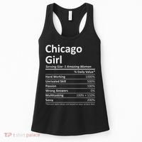 CHICAGO GIRL IL ILLINOIS Funny City Home Roots USA Gift Women's Tank Top thumb 0