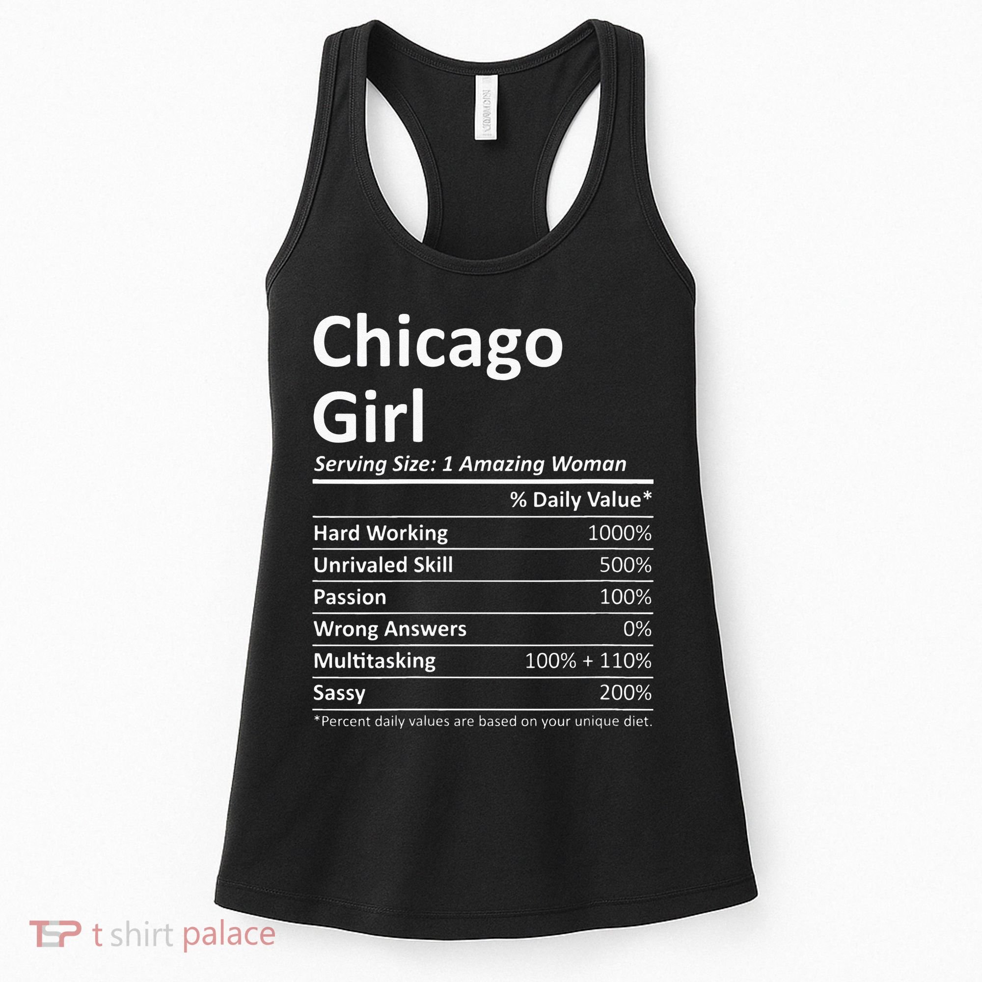CHICAGO GIRL IL ILLINOIS Funny City Home Roots USA Gift Women's Tank Top