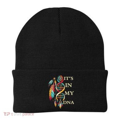  Cute Gift It's In My Dna Indigenous Native American Indian Day Beanie