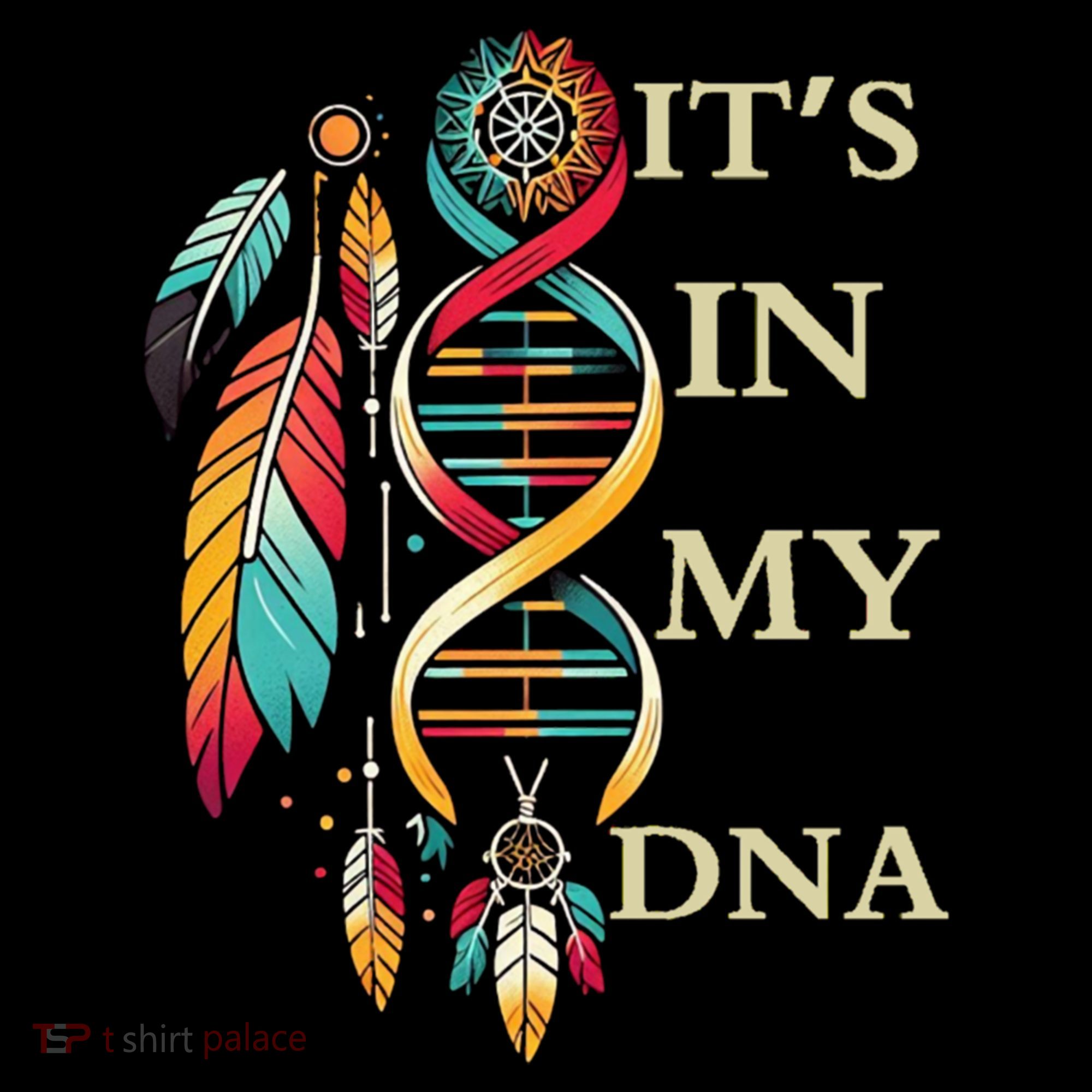  Cute Gift It's In My Dna Indigenous Native American Indian Day Women's Hoodie