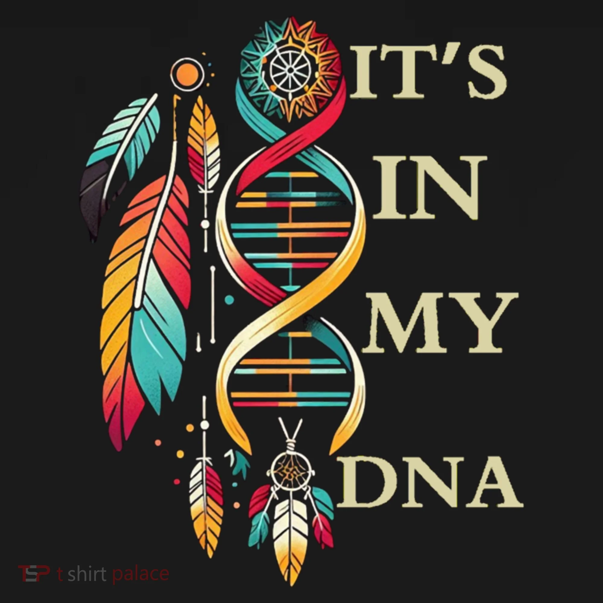  Cute Gift It's In My Dna Indigenous Native American Indian Day Ornament