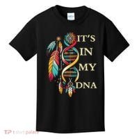  Cute Gift It's In My Dna Indigenous Native American Indian Day Kids T-Shirt thumb 0