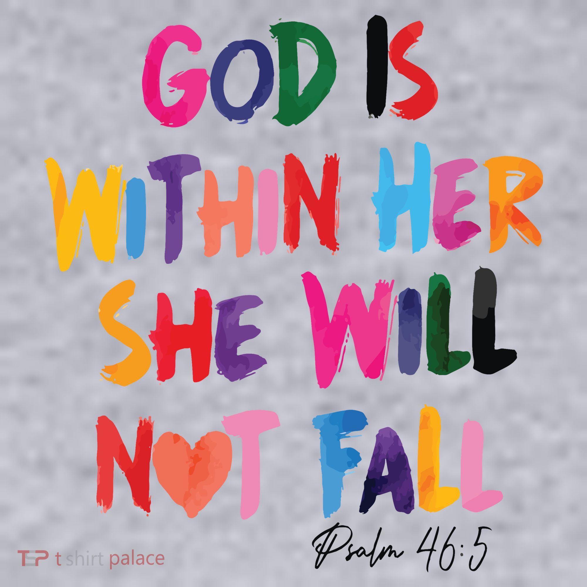Christian God Is Within Her She Will Not Fall Christian Bible Women's Sweatshirt